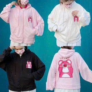 [Hot] Áo Khoác Hoodie Nam Nữ Form Rộng Phối Túi Bụng Họa Tiết Hình Gấu Có Nón Chống Nắng Tiện Lợi Hot Trend