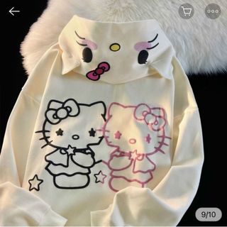 ÁO HOODIE NỈ NGOẠI NỮ IN HÌNH CHÚ MÈO DỄ THƯƠNG FORM RỘNG THOẢI MÁI HOT TREND