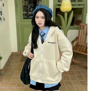 Áo Khoác Hoodie Nam Nữ Form Rộng Có Nón Khóa Kéo Phối Chữ CALEM CLUB 2 Mặt Chất Liệu Nỉ Ngoại Mềm Mịn Siêu Đẹp Bao Ngầu