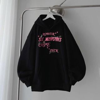 ÁO HOODIE NỈ NGOẠI NỮ ÁO IN CHỮ FORM RỘNG DÀY DẶN PHONG CÁCH ĐI CHƠI DẠO PHỐ