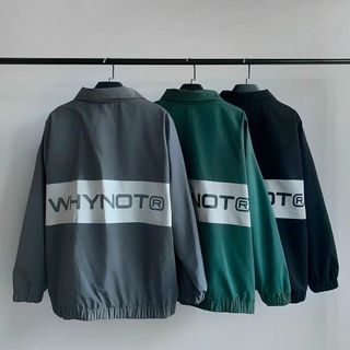 Áo Khoác Dù - Áo Khoác Gió WHYNOT Logo In 2 Lớp Unsiex Nam Nữ Thời Trang Cực Hot Chống nắng