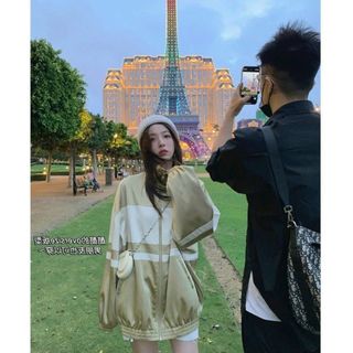 Áo Khoác Dù Nam Nữ Sọc Viền Cánh Tay Phối Màu Nổi Bật Chất Dù 2 Lớp Dày Dặn