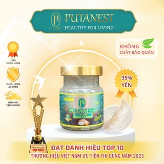 Hộp Quà 6 hũ Yến Sào Đường ăn kiêng hàm lượng 35% yến Putanest