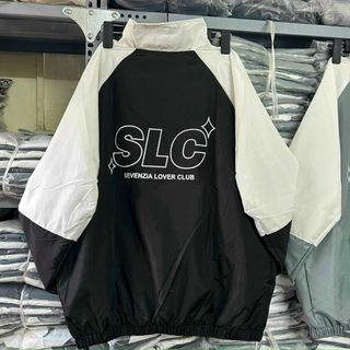 ÁO KHOÁC DÙ NAM NỮ 2 LỚP IN CHỮ SLC ÁO FORM RỘNG THOẢI MÁI PHONG CÁCH HÀN QUỐC