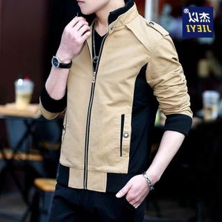 [Hot] Áo Khoác Kaki 2 Lớp Nam Dày Dặn, Có Nút Ở Túi và Cổ Áo Thiết Kế Trẻ Trung Năng Động Hot