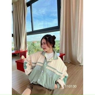 ÁO KHOÁC BOMBER NỮ DA LỘN 2 LỚP PHỐI ÁO CỰC CÁ TÍNH FORM CÁNH DƠI HOT