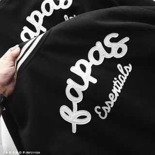 Áo Khoác Bomber Cardigan Nỉ Nam Nữ Thêu Chữ Thời Trang, Chất Liệu Vải Cao Cấp Mẫu Mới 2022