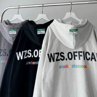 Áo Khoác Nỉ 3 Màu Form Rộng Nam Nữ Tag Nhựa WZS nón rộng thoải mái