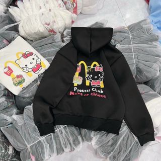 ÁO HOODIE NỈ NAM NỮ IN HÌNH, PROCESS CLUB SIÊU CUTE THỜI TRANG