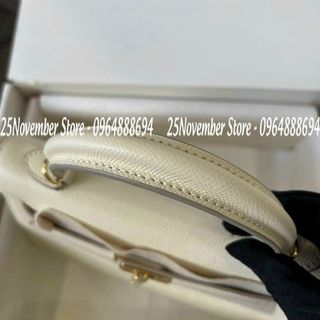 𝐓𝐮́𝐢 𝐗𝐚́𝐜𝐡 Nữ Cao Cấp 𝐊𝐞𝐥𝐥𝐲 𝐝𝐚 𝐞𝐩𝐬𝐨𝐧 - Màu Trắng - Size 25cm