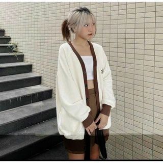 Áo Khoác Cadigan Nữ Hình Mèo Good Chất Vải Nỉ Bông Form Rộng Unisex Thời Trang