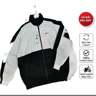 Áo khoác dù NIKEe In SLC Logo siêu hot, Jacket Vintage vải dù 2 lớp cao cấp thời trang Hàn Quốc