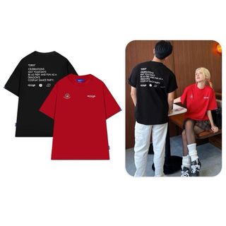 ÁO THUN NAM NỮ TAY LỠ IN CHỮ CHẤT VẢI COTTON CO DÃN