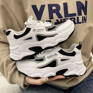 Giày nữ sneaker độc đáo thể thao phong cách Hàn Quốc xiteen, có phản quang cá tính năng động