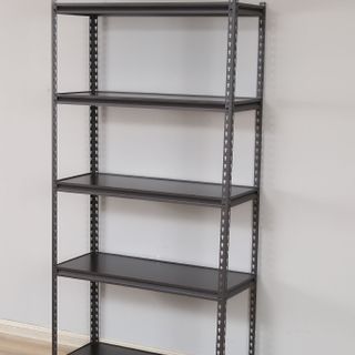 Kệ sắt V gài mâm Gỗ MDF chống thấm nước 5 Tầng , không cần sử dụng ốc vít