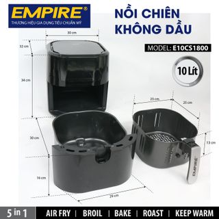 Nồi Chiên Không Dầu EMPIRE 10 lít
