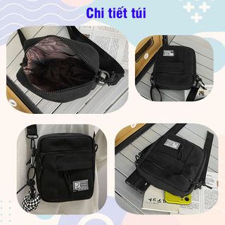 Túi Đeo Chéo Canvas Nhỏ Gọn, Túi Đeo Chéo Nam Nữ Đi Học, Đi Chơi, Du Lịch Thời Trang Hàn Quốc Arhi Shop