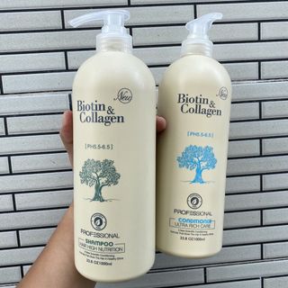 Bộ dầu gội Biotin trắng