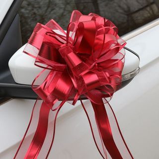 Nơ tú cầu đại trang trí xe hoa, xe cưới, các phần quà lớn xấp 10 cái