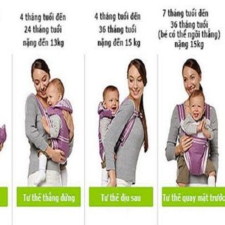 ĐAI ĐỊU 4 TƯ THẾ CHO EM BÉ