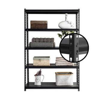 Kệ sắt V gài mâm Gỗ MDF chống thấm nước 5 Tầng , không cần sử dụng ốc vít