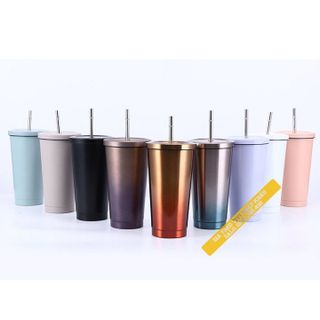 Ly Giữ Nhiệt Inox Trơn Trộn Màu 500ml