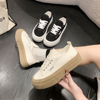 Giày thể thao nữ vải canavas, đế cao su mềm phối màu tăng chiều cao 4cm siêu nhẹ, hàng Full Box 2024