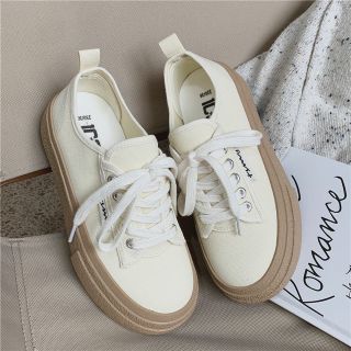 Giày thể thao nữ vải canavas, đế cao su mềm phối màu tăng chiều cao 4cm siêu nhẹ, hàng Full Box 2024