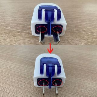 PHÍCH CẮM ĐIỆN CHÂN DẸP CÓ THỂ THÁO PC