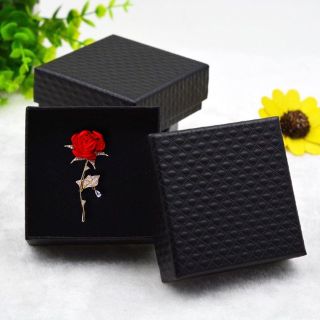 Ghim Cài Áo Hình Hoa Hồng Đính Đá Pha Lê Phong Cách Hàn Quốc Thời Trang Cho Nam Nữ