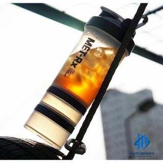 Bình Nước Thể Thao 3 Ngăn, Bình Lắc Đựng Nước Tập Gym Thể Hình Shaker Whey Met RX 3 Ngăn 600ML Cao Cấp Nhiều Màu Sport