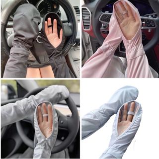 Găng chống nắng vải thông hơi thoáng khí, vải mát nhẹ co giãn