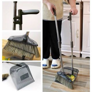 Bộ chổi quét nhà kèm hót rác 2 trong 1 đa năng, gấp gọn tiện lợi
