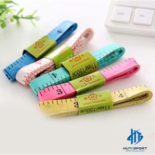Thước Dây Mềm 1.5M, Thước Đo Eo Bụng Chiều Cao May Đồ Tiện Lợi Nhiều Màu