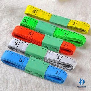 Thước Dây Mềm 1.5M, Thước Đo Eo Bụng Chiều Cao May Đồ Tiện Lợi Nhiều Màu