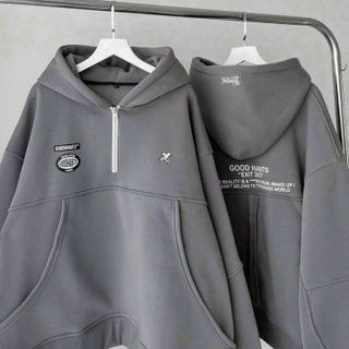 ÁO HOODIE NỈ NAM NỮ FORM RỘNG CÓ TÚI CHÉO SIÊU TO CHẤT VẢI NỈ NGOẠI DÀY DẶN - HTM FASHION giá sỉ