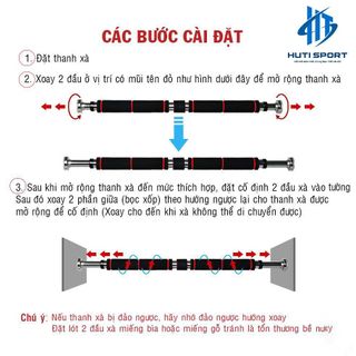 Xà Đơn, Thanh Xà Đơn Treo Tường Gắn Cửa Tập Gym Tập Tay Thể Dục Thể Thao Tại Nhà Tùy Chỉnh Độ Dài 60 - 150cm