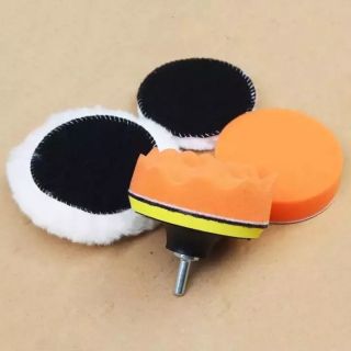 Bộ 4+2 100mm125mm miếng đánh bóng xe hơi Comforhome, miếng đánh bóng bánh xe với bộ chuyển đổi