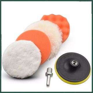 Bộ 4+2 100mm125mm miếng đánh bóng xe hơi Comforhome, miếng đánh bóng bánh xe với bộ chuyển đổi