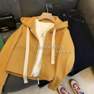 ÁO KHOÁC NỈ LỬNG NỮ CÓ TÚI ÁO TRƠN CÓ NÓN THỜI TRANG HOT TREND - HTM FASHION giá sỉ