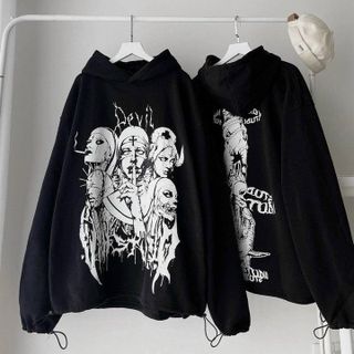 ÁO HOODIE NỈ NAM NỮ IN HÌNH NGƯỜI SIÊU NGẦU PHONG CÁCH HÀN QUỐC - HTM FASHION giá sỉ