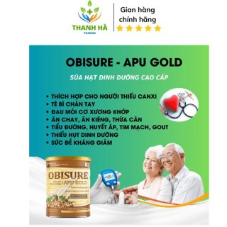 SỮA HẠT DINH DƯỠNG OBISURE APU GOLD BỔ XUNG DINH DƯỠNG ,NGỪA LOÃNG XƯƠNG,TỐT CHO TIÊU HÓA - NANO FOOD