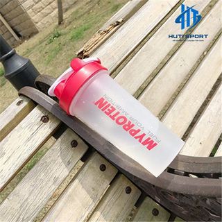 Bình Nước Tập Gym Bình Đựng Nước Thể Thao Nhựa Shaker My Protein 600ml Có Lò Xo Lắc Shaker Sport Tập Thể Dục