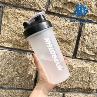 Bình Nước Tập Gym Bình Đựng Nước Thể Thao Nhựa Shaker My Protein 600ml Có Lò Xo Lắc Shaker Sport Tập Thể Dục