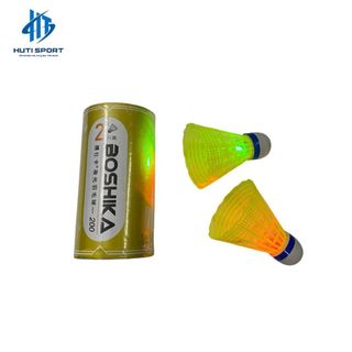 Hộp Cầu Lông Bằng Nhựa Phát Sáng BOSHIKA Chính Hãng, Quả Cầu Lông Bằng Nhựa Có Đèn led Phát Sáng Nhiều Màu Sắc Độc Đáo