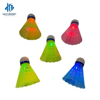 Hộp Cầu Lông Bằng Nhựa Phát Sáng BOSHIKA Chính Hãng, Quả Cầu Lông Bằng Nhựa Có Đèn led Phát Sáng Nhiều Màu Sắc Độc Đáo