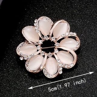 Ghim Cài Áo Đính Đá Opal Cao Cấp Thời Trang Dành Cho Nữ