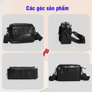 Túi Đeo Chéo Nam Da PU Cao Cấp Chống Nước, Đi Học, Đi Chơi Thời Trang Hàn Quốc Sang Trọng Arhi Shop