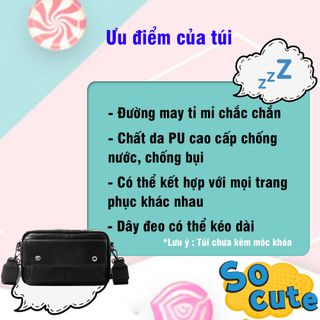 Túi Đeo Chéo Nam Da PU Cao Cấp Chống Nước, Đi Học, Đi Chơi Thời Trang Hàn Quốc Sang Trọng Arhi Shop