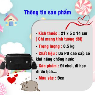 Túi Đeo Chéo Nam Da PU Cao Cấp Chống Nước, Đi Học, Đi Chơi Thời Trang Hàn Quốc Sang Trọng Arhi Shop
